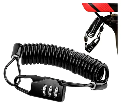 Produktbild von Kombinationsschloss für Roller und Motorräder, Sicherheitsschloss mit Drahtverriegelung, Schloss für Elektroroller, multifunktional