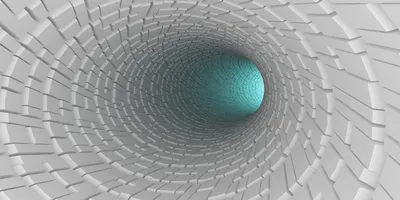 Produktbild von Tulup® Leinwandbild - 140x70 cm - Wandkunst - Drucke auf Leinwand - Leinwanddruck  - Kunst: modern & klassisch - Weiß - 3D-Tunnel