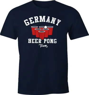 Produktbild von Herren T-Shirt Germany Beer Pong Team Bier Fun-Shirt Moonworks®  XL