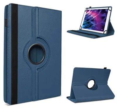 Produktbild von Tablet Tasche für Medion Lifetab P8912 Hülle Schutzhülle Cover Case 360° DrehbarFarben:Blau