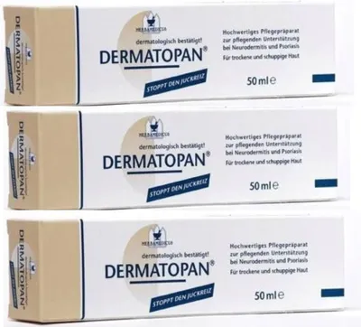 Produktbild von 3X 50 MLHerbamedicus Dermatopan für trockene Haut Panthenol Urea