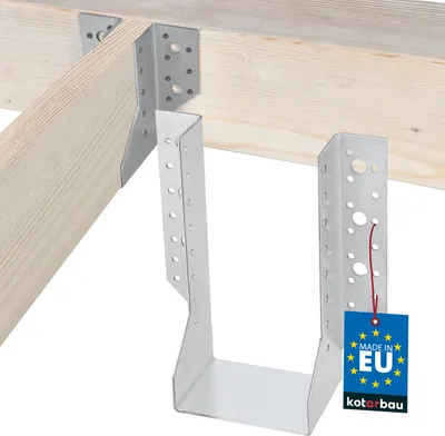 Produktbild von KOTARBAU® Balkenschuh Typ A 100 mm Holzbalkenverbinder Balkenverbinder Verbinder für Baukonstruktion außenliegend