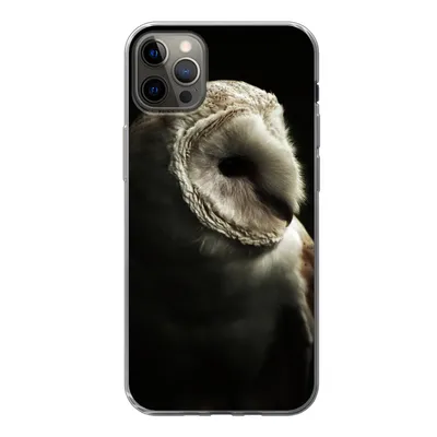 Produktbild von MuchoWow® Handyhülle Schutzhülle Hülle für iPhone 12 Pro Max Eule - Vogel - Porträt Silikon Softcase Handy Hülle - Hartschale