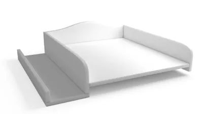 Produktbild von regalik Wickelaufsatz für Waschmaschine – Wickelauflage 60x70 cm – Laminierte Holzplatte – Weiß – 82x72x10 cm – Sicherer & Platzsparender Wickeltischaufsatz