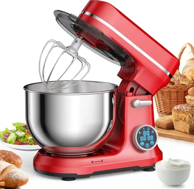 Image de Mixeur de cuisine, puissance 1200W, 11 vitesses, BM602E rouge, EU