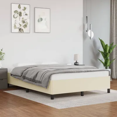 Produktbild von Möbel Bettgestell Creme 140x200 cm Kunstleder - Klassische Betten 347253