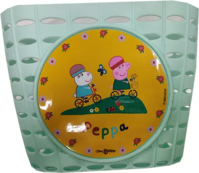Produktbild von Bike Fashion Kinder-Fahrradkorb Peppa Pig - robuster Kunststoff-Lenkerkorb - ...