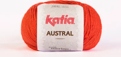 Produktbild von AUSTRAL von Katia - ORANGE (96) - 50 g / ca. 140 m Wolle