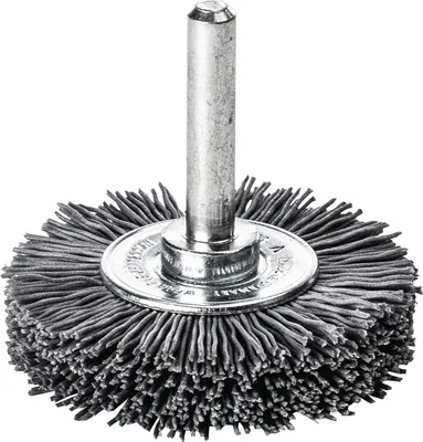 Produktbild von Rundbürste D.50mm Schaft 6mm SiC Schleifborsten K.320 10mm 15000min-¹ LESSMANN