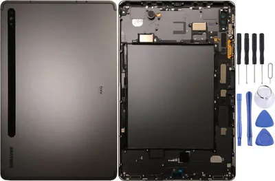 Image de Couvercle de batterie Samsung GH82-23570A pour Galaxy Tab S7 T870 WIFI, noir, neuf, pour réparation