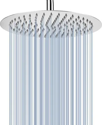 Produktbild von Famanu Duschkopf Runde Regendusche mit Hochdruckfunktion - Chrom