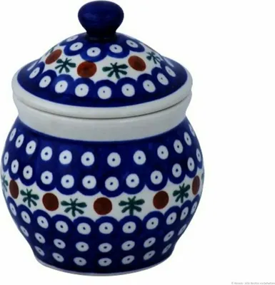 Produktbild von Original Bunzlauer Keramik Vorratsdose 420 ml, Ø11,0 cm, H11,7 cm , Design 41