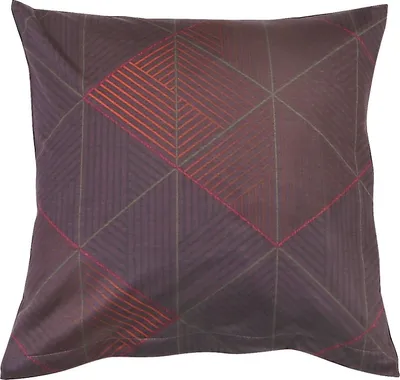 Produktbild von Kissenbezug, Kissenbezug aus 100 % Baumwolljersey, 40x40cm 2430 Lila, geometrische Muster