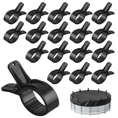Immagine prodotto di Elzusha - Set di 18 robuste clip per coperture di piscine