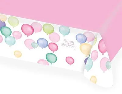 Productafbeelding van Amscan Tafelkleed Happy Birthday 115 X 175 Cm Papier Pastel