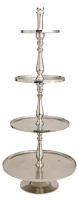 Productafbeelding van Etagère met 4 niveaus van metaal, 130 cm, Ø 25/34/42/53 cm