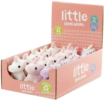 Zdjęcie produktu dla Living Nature Pluszowa zabawka – jednorożec, wielokolorowa, 5 cm