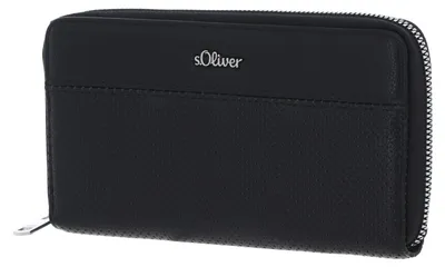 Produktbild von s.Oliver Geldbörse Zip Around Wallet Grey / Black schwarz