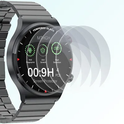 Productafbeelding van Schermbeschermer 37 mm, 9H gehard glas, 4 stuks, krasbestendig en luchtbelvrij