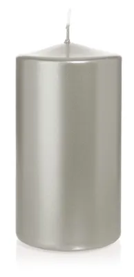 Produktbild von Wiedemann 726154.027 Stumpenkerze - 130 x 70 mm, silber