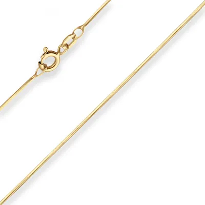 Produktbild von 0,8mm Schlangenkette diamantiert Collier Halskette aus 333 Gold Gelbgold 50cm