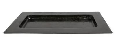 Zdjęcie produktu dla Tacki serwujące Mars & More, prostokątne, mosiężne (ciemne), wysokość 43,5 cm, szerokość 24 cm