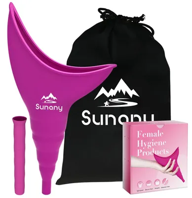 Urintrichter für Frauen, wiederverwendbar, Silikon, fuchsia, Standard