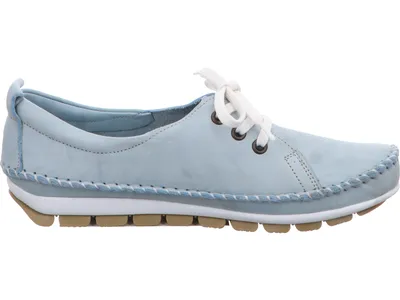 Produktbild von Gemini 311278-01 Damen Schnürschuhe Halbschuhe Slipper Leder, Größe:39 EU, Farbe:Blau