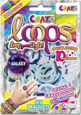 Produktbild von CRAZE 59487, Armbänder-Bastelset für Kinder, Silikon, Gemischte Farben