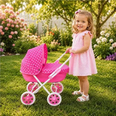 Immagine prodotto di Carrozzina per bambole New Baby Ania, rosa