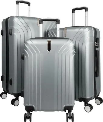 Produktbild von ABS Hartschalen Trolleyset 3tlg. Palma24 Silber - Gr. M, L und XL
