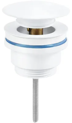 Productafbeelding van CERANO - Wastafelafvoer - 5/4" click-clack - universeel - mat wit