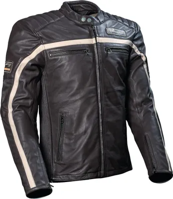 Produktbild von DIFI Houston Motorrad Lederjacke, dunkelbraun, 56