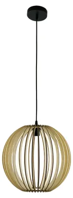 Produktbild von Pendelleuchte MOOD Ø35CM aus nachhaltigem Holz – 1-flammige E27 Hängelampe für natürliches & modernes Ambiente