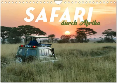 Produktbild von Safari durch Afrika (Wandkalender 2026 DIN A4 quer), CALVENDO Monatskalender