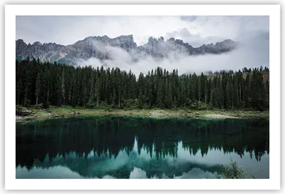 Produktbild von Poster - Poster ohne Rahmen - Landschaft Berge Wolken - 91,5x61 cm - Wand Bild - Wanddeko - Wandbilder - Kunstposter - Wandposter - Bilder - Kunstdruck - Wanddekoration - Wandbild - P2XAA91x61-4671