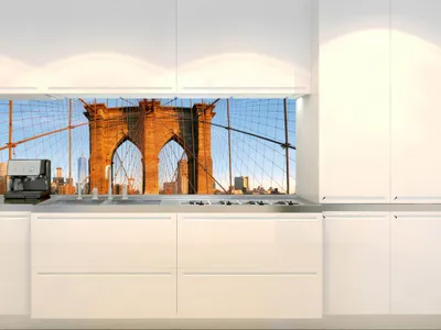 Zdjęcie produktu dla Fototapety Dimex do kuchni, samoprzylepne KI-180-116 Brooklyn Bridge 60 x 180 cm