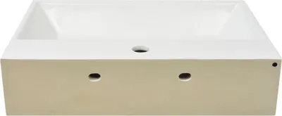 Produktbild von vidaXL Waschbecken mit Hahnloch Keramik Weiß 60,5x42,5x14,5 cm -  Badezimmer-Waschbecken