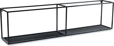 Obrázek produktu pro Howhomely Wall Police Metal Black 120 cm - visící police prùmyslová a podkrovní styl