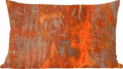 Produktbild von MuchoWow® Zierkissen Sofakissen Wohnzimmer Dekokissen 60x40 cm Rot - Blau - Wand - Kopfkissen - Polster mit Foto