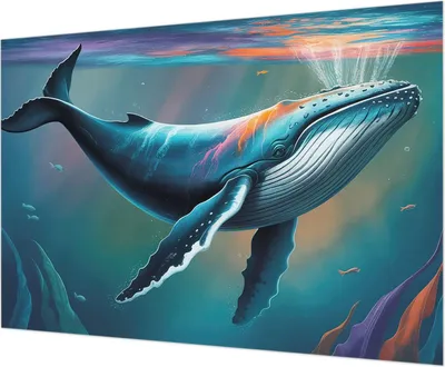 Produktbild von Wandtapete - Dekorative Tapete für Wohnzimmer - Tapetenfolie für Wanddekoration - 312x219 cm - Meeresriese