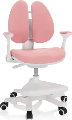 Obrázok produktu pre hjh OFFICE detská stolička KID WING stolová stolička pre deti výškovo nastaviteľná s podrúčkami látka