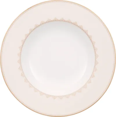 Obrázok produktu pre Villeroy & Boch Samarkand, Polievkový tanier, Obdĺžnikový, Porcelán, Ružová, Biela, Samarkand, 0,334 L