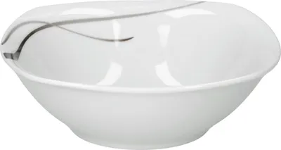 Obrázek produktu pro Van Well Silver Night miska na cereálie, 250 ml, 145 x 145 mm, salátová miska, porcelán, dekor linie