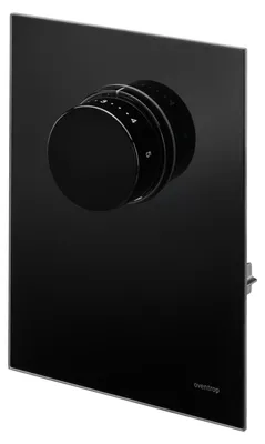 Produktbild von Oventrop Abdeckung Unibox T RTL Echtglas schwarz, mit Thermostat