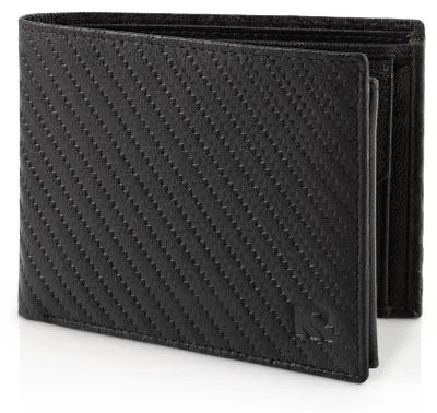Produktbild von KRONIFY Leder Geldbörse Herren, Echtleder Portmonee Herren, RFID Schutz