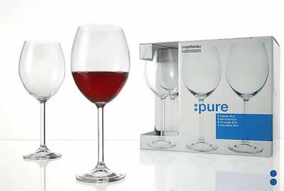 Zdjęcie produktu dla Kieliszek do wina czerwonego Kieliszek do wina białego Kieliszek do wina Montana seria Pure 100ml zestaw 6 szt