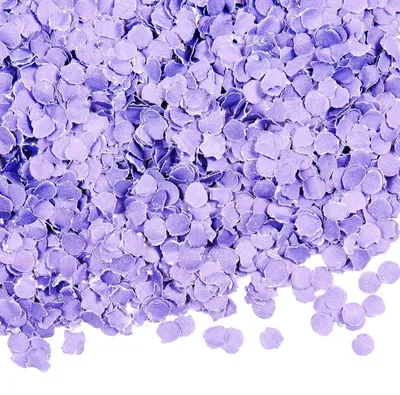 Produktbild von Rundes Konfetti aus Papier, 1 cm Durchmesser, in der Farbe Lavendel, 100 Gramm