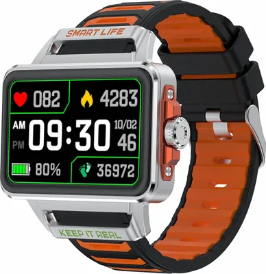 Produktbild von Smartwatch Herren Damen mit Herzfrequenzmessung Schlaftracker Fitnessuhr NFC Musiksteuerung Message Reminder Spielen Militär Sportuhr Android IOS