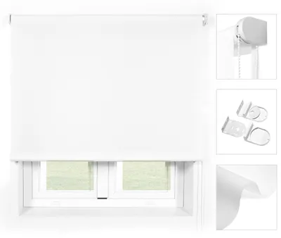 Premium Rollo, lichtdurchlässig, Weiß, 150x240 cm